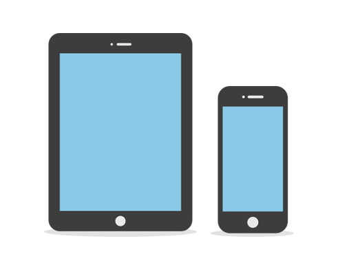Tablet and smartphone