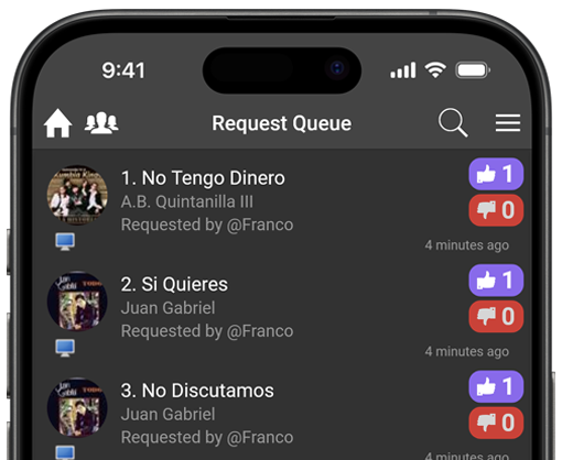 JukeVision App Request Queue