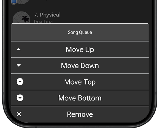 JukeVision App Song Queue